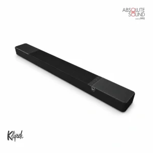 Klipsch Flexus Core 200 soundbar in black, shown at an angle.