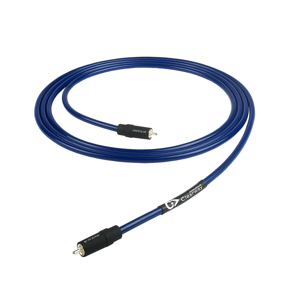 Chord Company ClearwayX subwoofer cable with RCA plugs