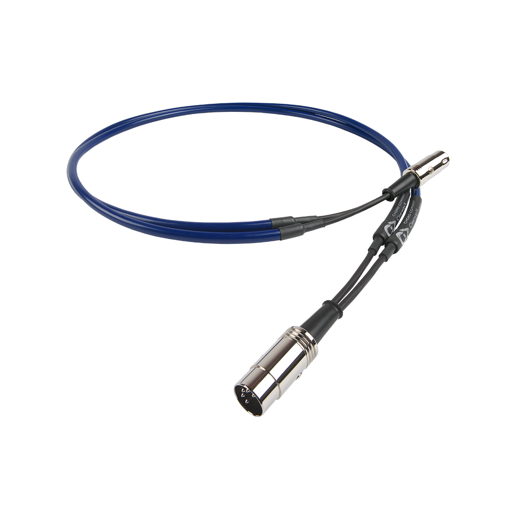 Chord Company ClearwayX DIN cable with a round multi-pin DIN plug